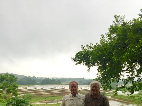 Jim & Tony overlooking community
