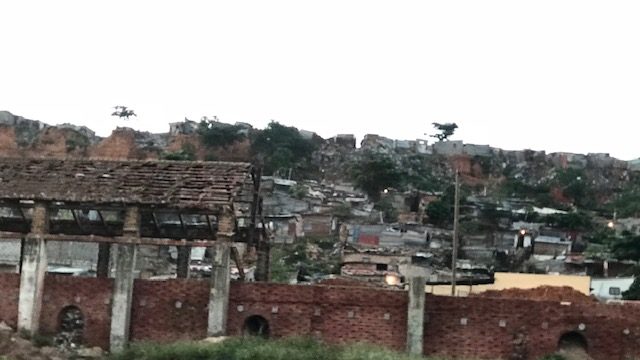 The shanty town outside of Luanda