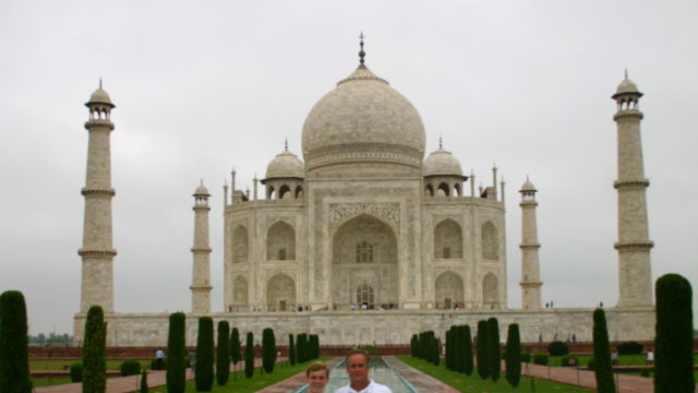 At the Taj Mahal with Kenan, 2013