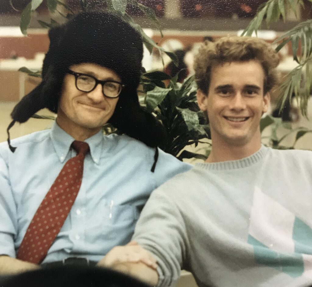 Russian hat head hairdoo, with Dr. Brooks